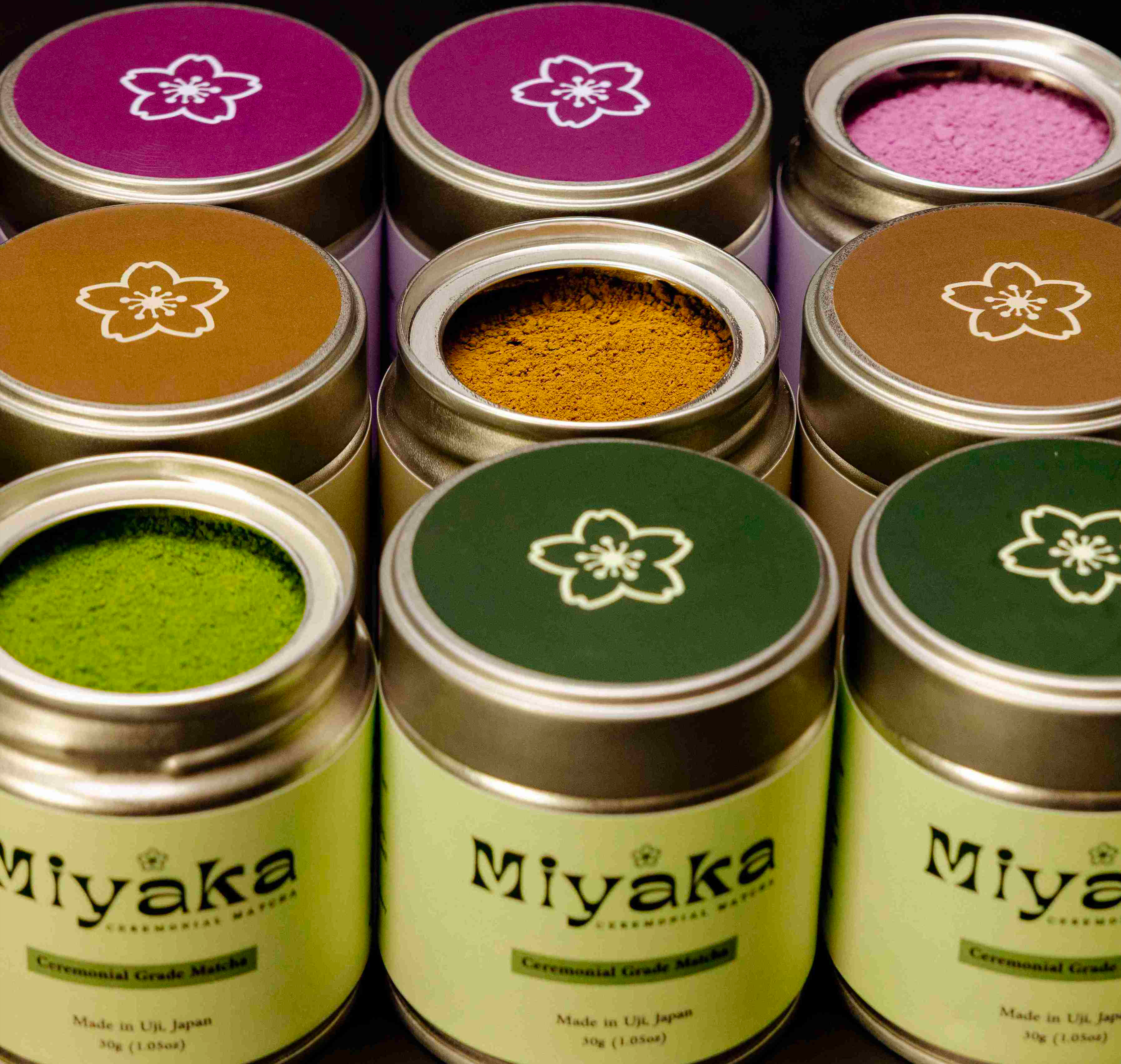 MIYAKA The Mindful Trinity: Matcha, Hojicha & Ube