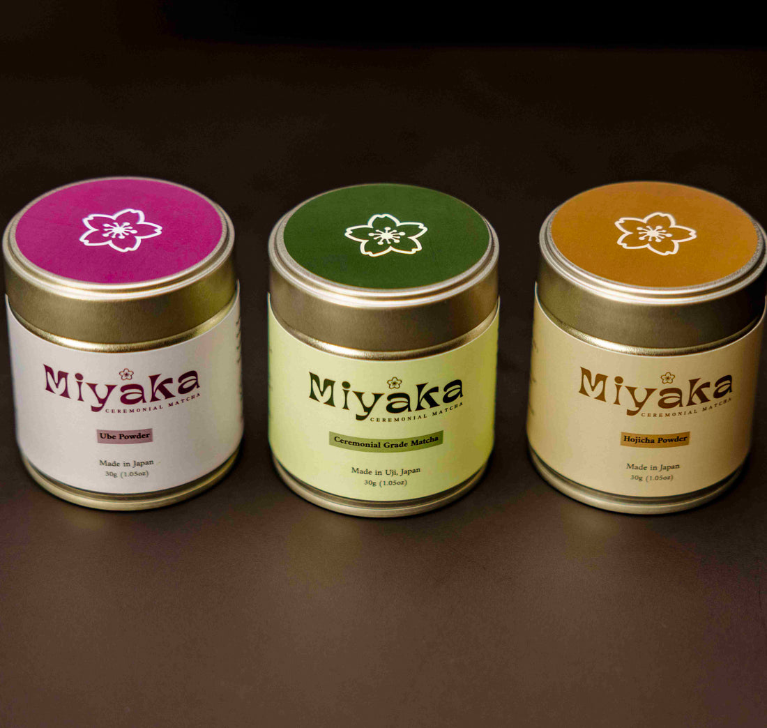 MIYAKA The Mindful Trinity: Matcha, Hojicha &amp; Ube